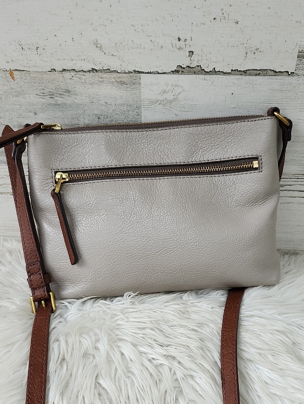 FOSSIL FIONA LEATHER CROSSBODY BAG - Picture 15 of 16